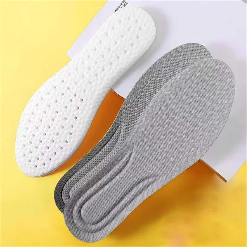 Palmilhas Ortopédicas de Memory Foam Sport para Sapatos, Almofada Única, Correndo, Absorvente de Choque, Respirável, Desodorização, EVA Soft Pad, Novo