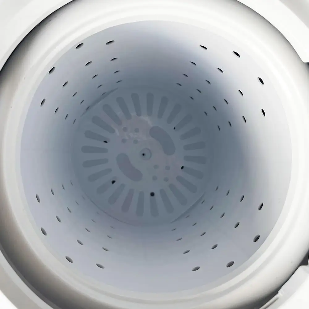 غسالة محمولة، غسالة غسيل صغيرة بحوض مزدوج 22 رطل مع مضخة تصريف، غسالة 14 رطل ومجموعة دوارة 8 رطل، كومباك