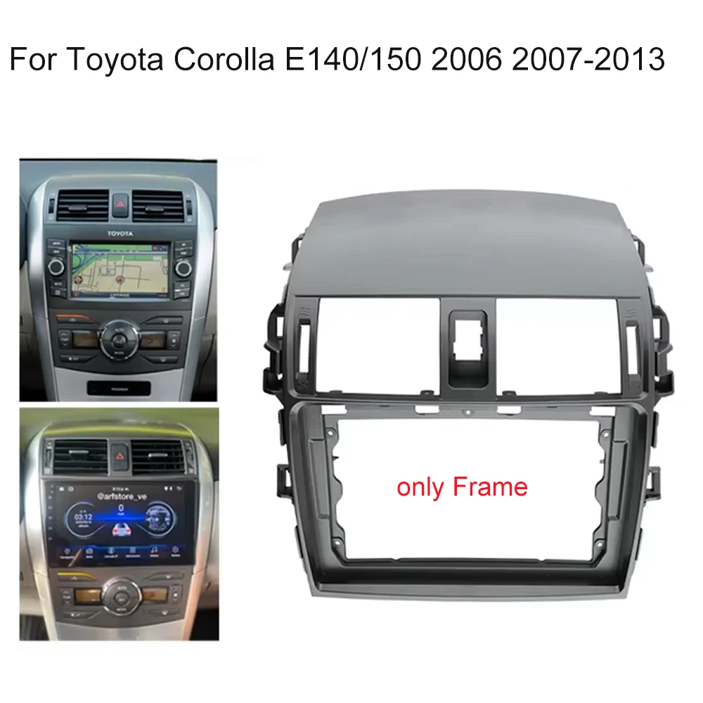 9 inch Frame For TOYOTA 2008-2010 COROLLA Car radio dvd MP3 MP5 Android frame  Video Audio Stereo Panel Frame Cables Harnes