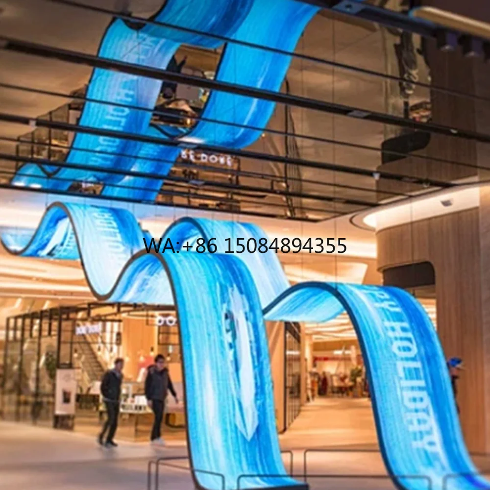 

Indoor Outdoor Flexible Panels LED Digital Screen Waterproof Rental LED Display Video Wall for Creative Advertising Poster.
