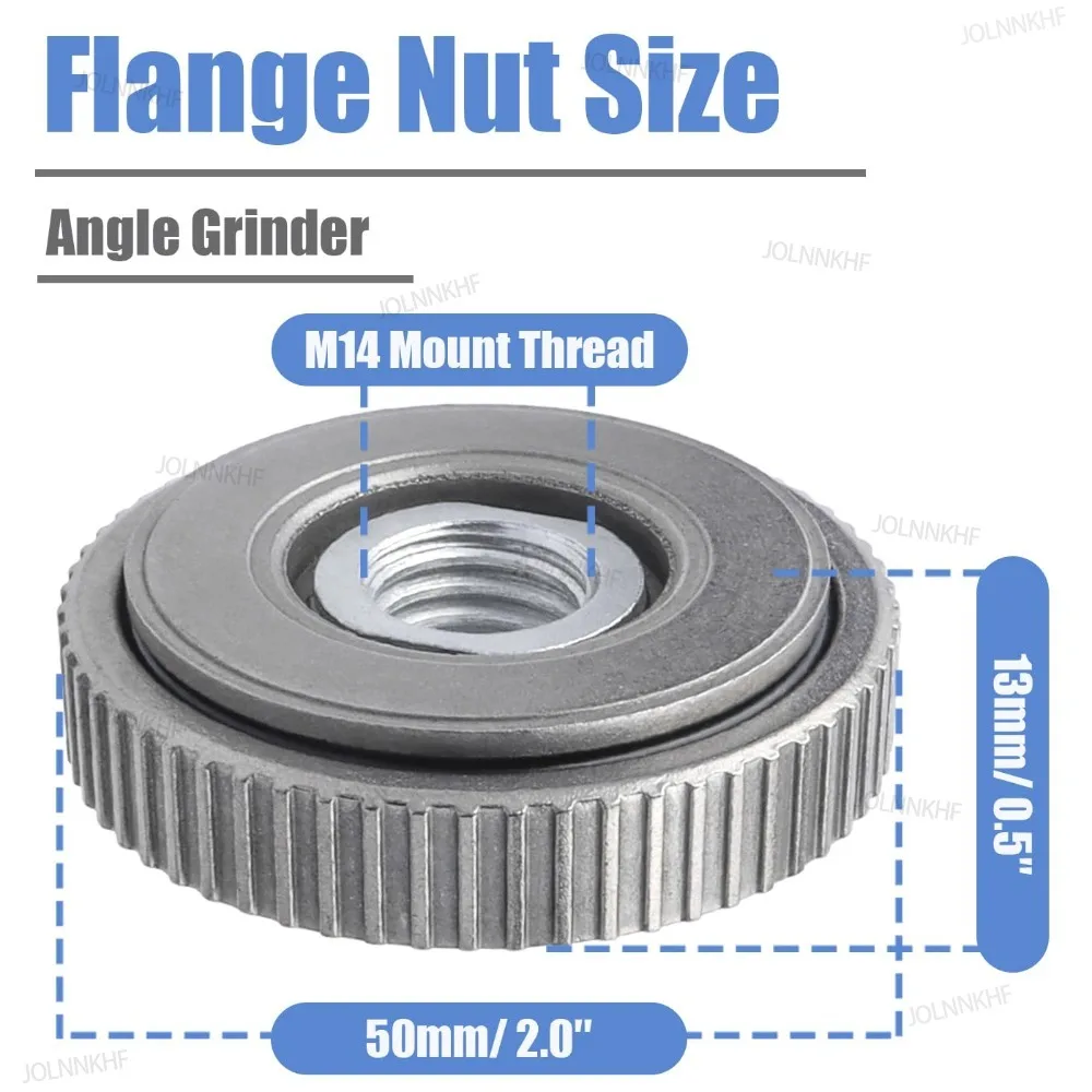 Quick Release Angle Grinder Flange Nut for Replacement Universal M14 Thread Angle Grinder Pressure Plate Clamping Tool Accessory
