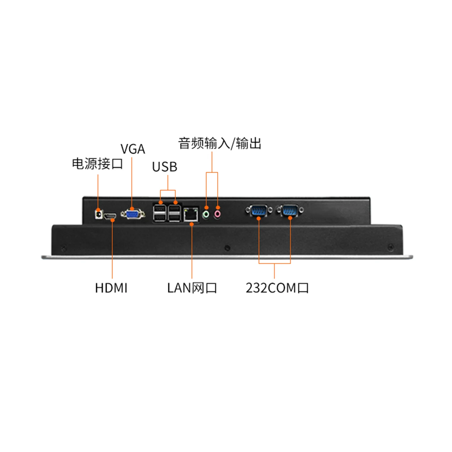 10.4/12/15/17/19 Inch Industrial Computer Capacitive Touch Screen All in One PC Monitor I3 I5 I7 Processor Industrial Panel PC