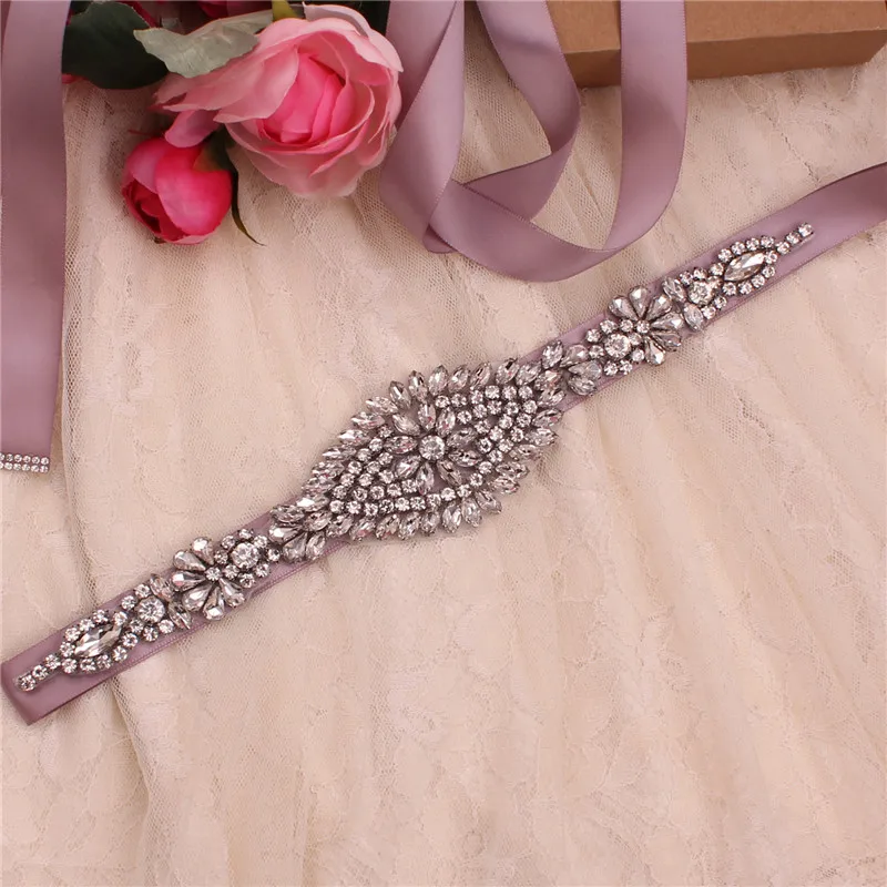 Bridal Handmade Rhinestone Belts for Women Accessories Party Crystal Wedding Dress Belt Strass Bride Sash Bridesmaid Gift