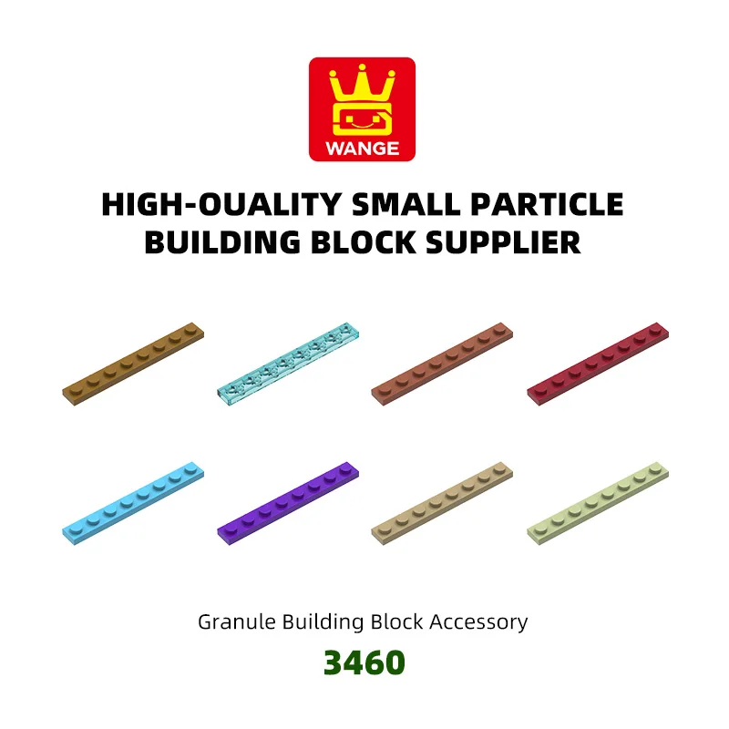 Wange 3460 100g/78PCS 1x8 Basic Building Block Moc Loose Parts Compatible with Bricks DIY Children's Toy Assembly Gift Plane
