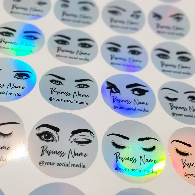 

Индивидуальная голографическая наклейка с логотипом/Свадебная наклейка/дизайн вашей собственной наклейки, персонализированная наклейка, голографический серебристый