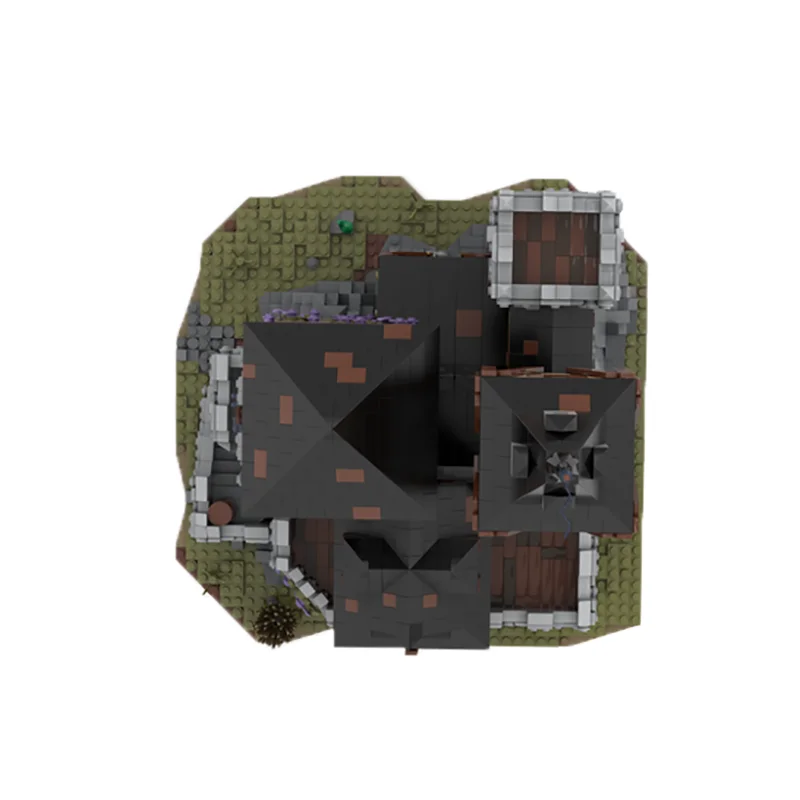 

Конструктор MOC: Средневековый замок, модель для сборки, технологичные кирпичики, набор для создания уличной сцены, коллекционные игрушки, подарки