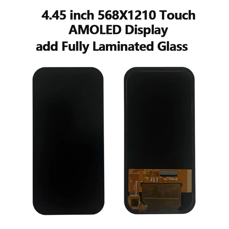 4.45 Inch 568x1210 MIPI Inference Touch AMOLED Display Highlight Wide-temperature Outdoor Visible Screen