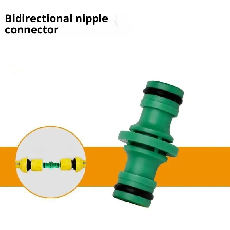 PP Plastic Double Way Hose Connector Leak Proof Durable: Perfect Garden Watering Car Washing Irrigation