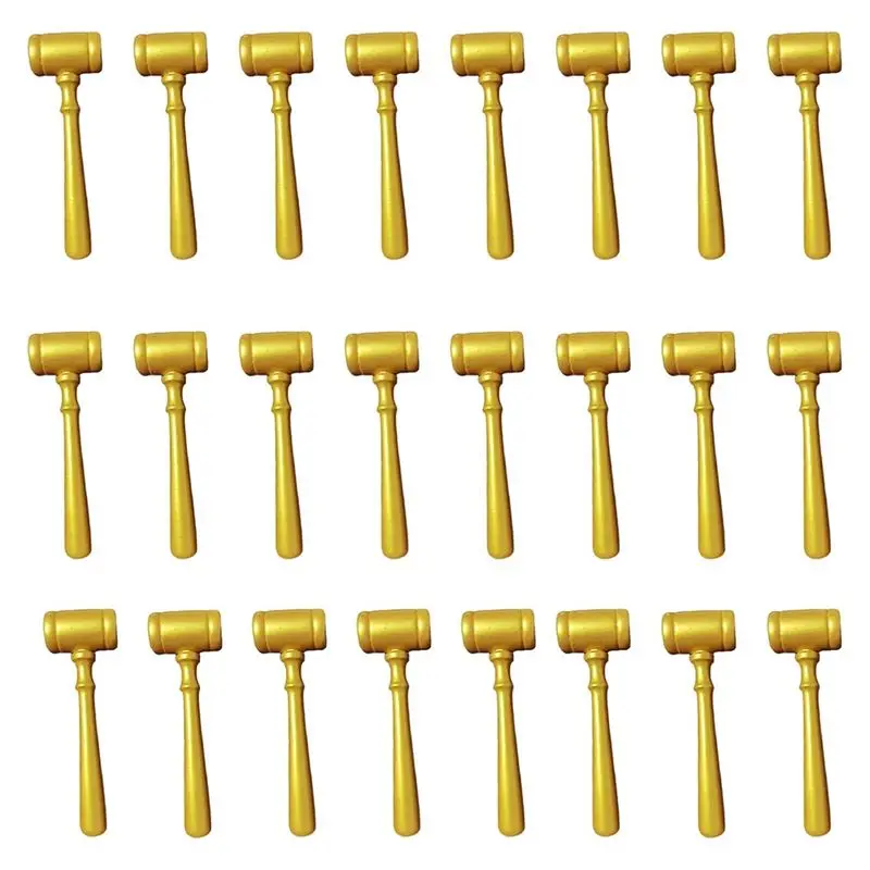 

24 шт. миниатюрные деревянные молотки судьи, реквизит для костюмов, аксессуары для аукционов и судебных залов - ABQU