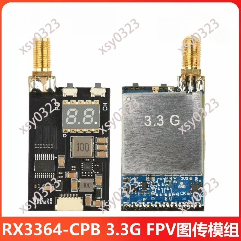 3.3G Wireless Audio Video Receiver, FPV Analog Transmission VRX Module