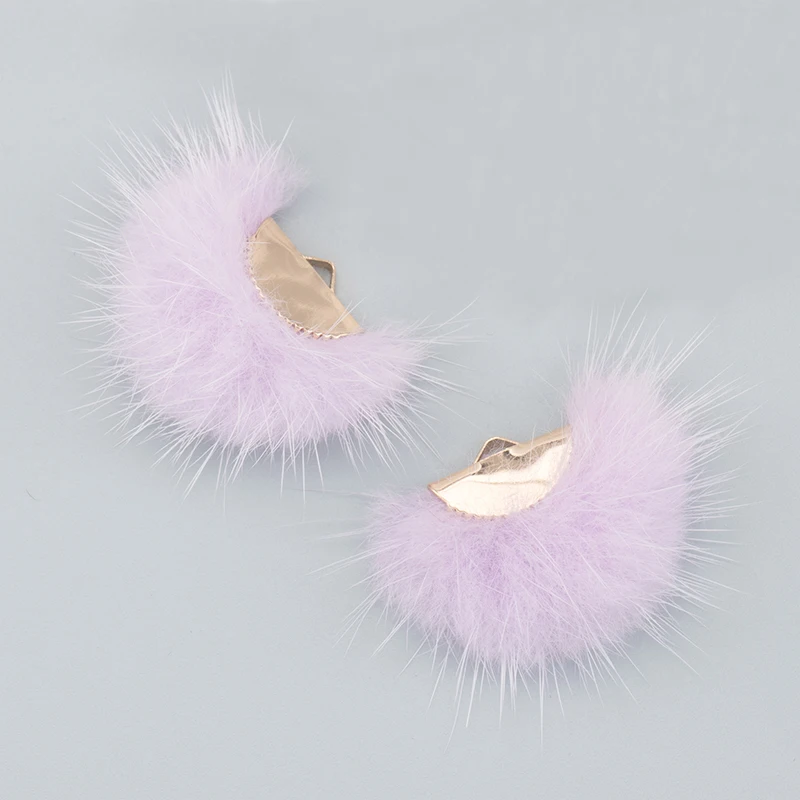assoonas, 10 Stück/Lot, L199, Quasten, echtes Nerzfell, Schmuckzubehör, handgefertigt, Ohrringzubehör, Schmuckherstellung, DIY-Ohrringe – Detail 7