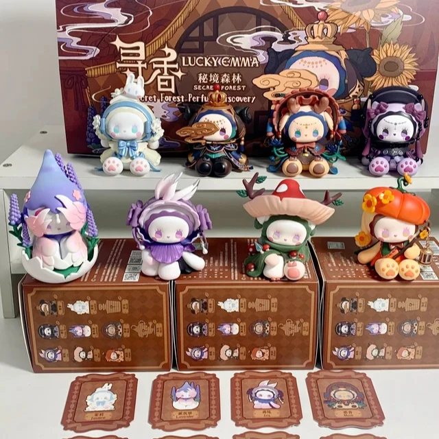 

New LUCKY EMMA Secret Forest Perfume Discovery Series Blind BoxCute Emma Anime Figure Surprise Bag Decor Decorat Toys Gift