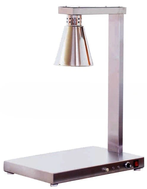 Stainless steel hotel three-head food insulation lamp, electric heating buffet food insulation lamp