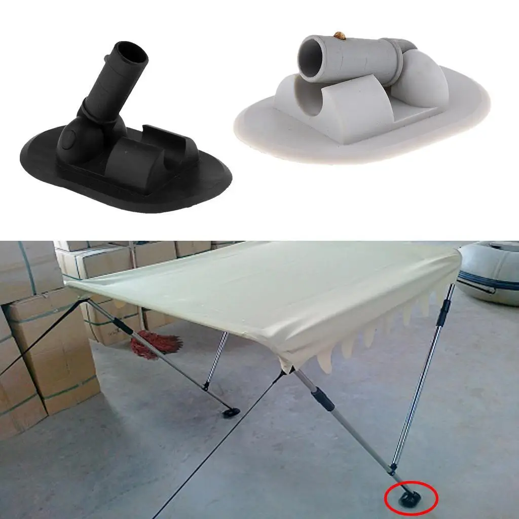 Speedboat Fishing Inflatable Boat PVC Awning/ Sun Shade Deck Mount Black