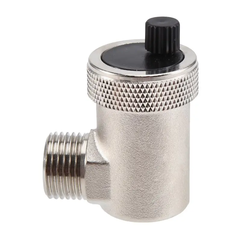 

HHO-G1/2 Brass Bleed External Thread Pressure Relief Valve Automatic Quick Bleeder For Water Heating HVAC Systems