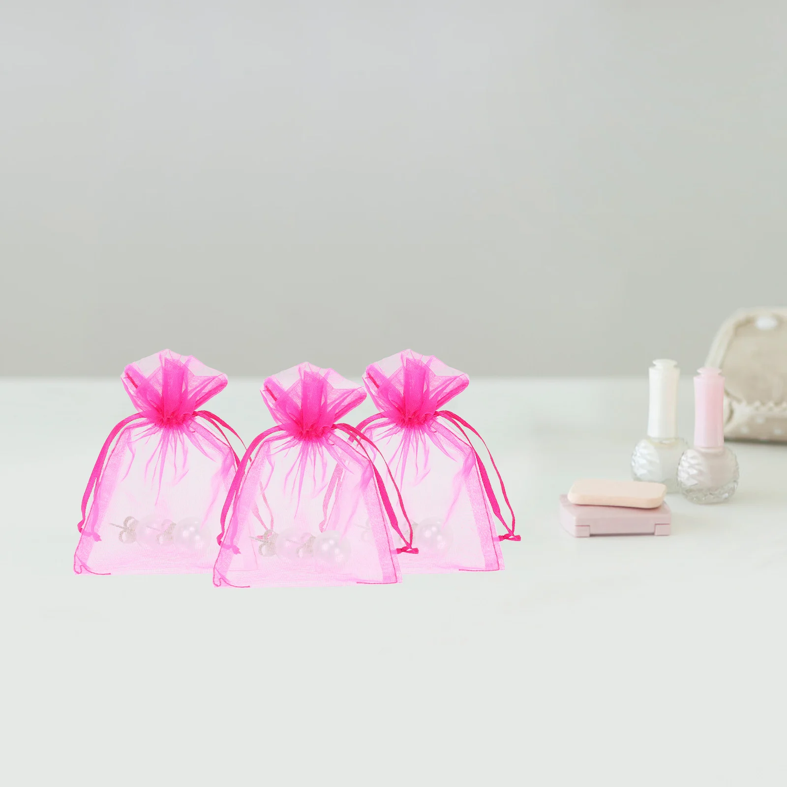 

100 Pcs Jewelry Gift Bags Birthday Present Favor Pouch Drawstring C y Storage Reusable Travel Sample Bags