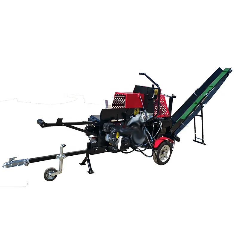 Firewood Processor 15T with 6-Way Splitting Knife  Log Splitter Log Lifter CE Certified Home Farm Upgrade