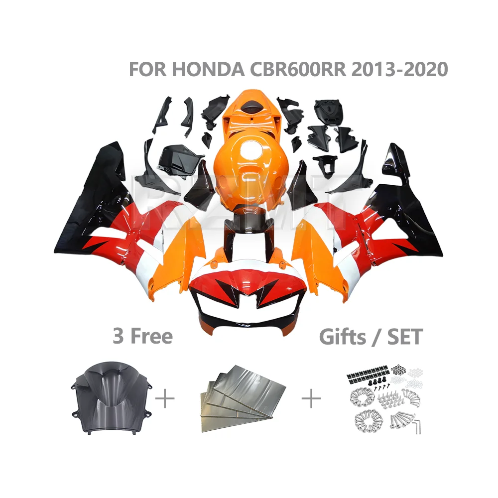 

Комплект обтекателя мотоцикла по индивидуальному заказу для HONDA CBR600RR CBR 600RR 2013-2020, высококачественный комплект кузова из АБС-пластика H0613-101a