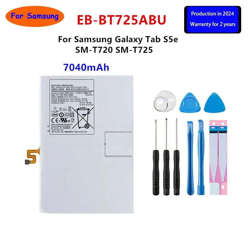 

Brand New EB-BT725ABU 7040mAh Replacement Tablet Battery For Samsung Galaxy Tab S5e T725C T720 SM-T720 SM-T725 +Tools