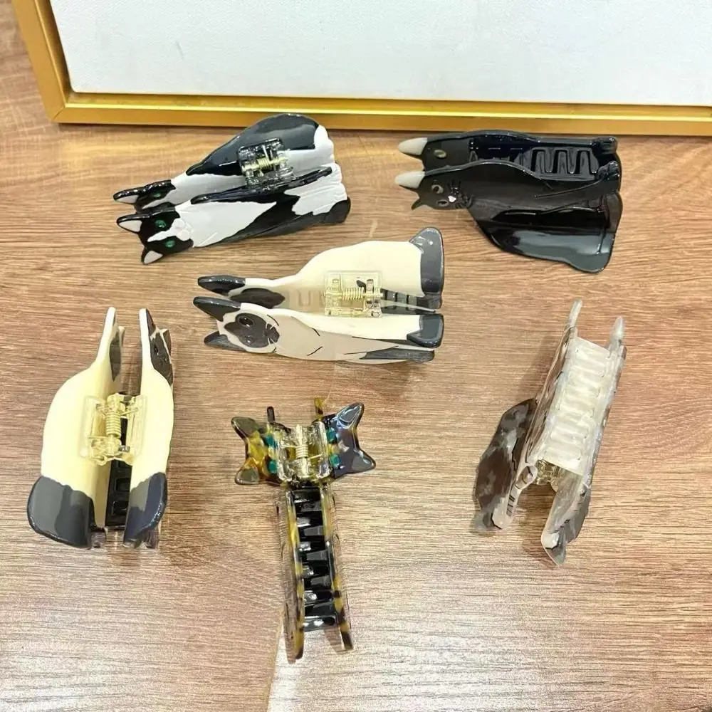 

Personalized Acetic Acid Acetate Cat Hair Claw Pet Hairpin Animal Hair Clip Cartoon Headdress Shark Clip Daily