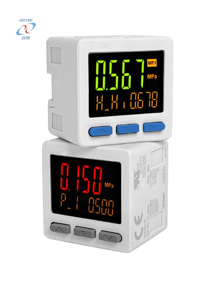 مفتاح الضغط الرقمي الأصلي ZSE40A-01-T-X501 مقياس الضغط السلبي ISE40A-W1-R-M-X501