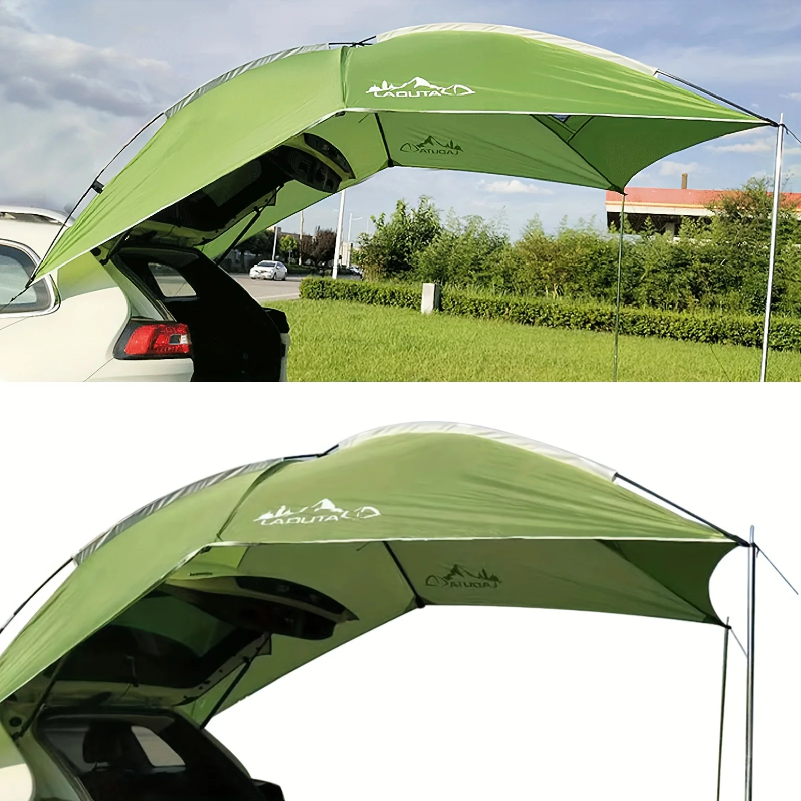 Waterproof car tail tent, outdoor activity awning, portable canopy, suitable for various vehicles for camping and picnics