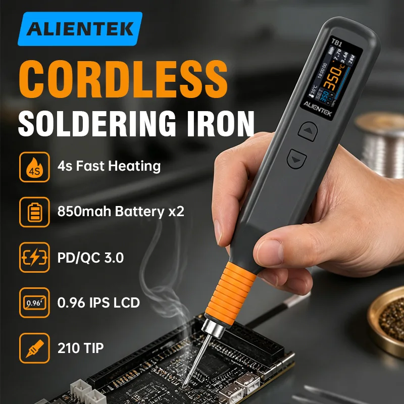 ALIENTEK TB1 Portable Wireless Soldering Iron Inductive Sleep Function Adjustable Temperature For Phone PCB Electronic Repair