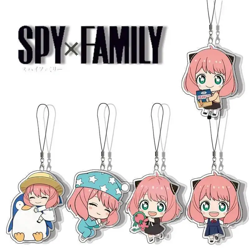 

SPY×FAMILY Anya Forger For Iphone/Xiaomi/Huawei Mobile Phone Case Keychain Key Chain Cover Gift Girls