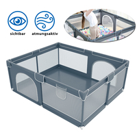 180 X 200 playpen, grey baby playpen, large baby playground, child safety fence, ball pool, safety bar