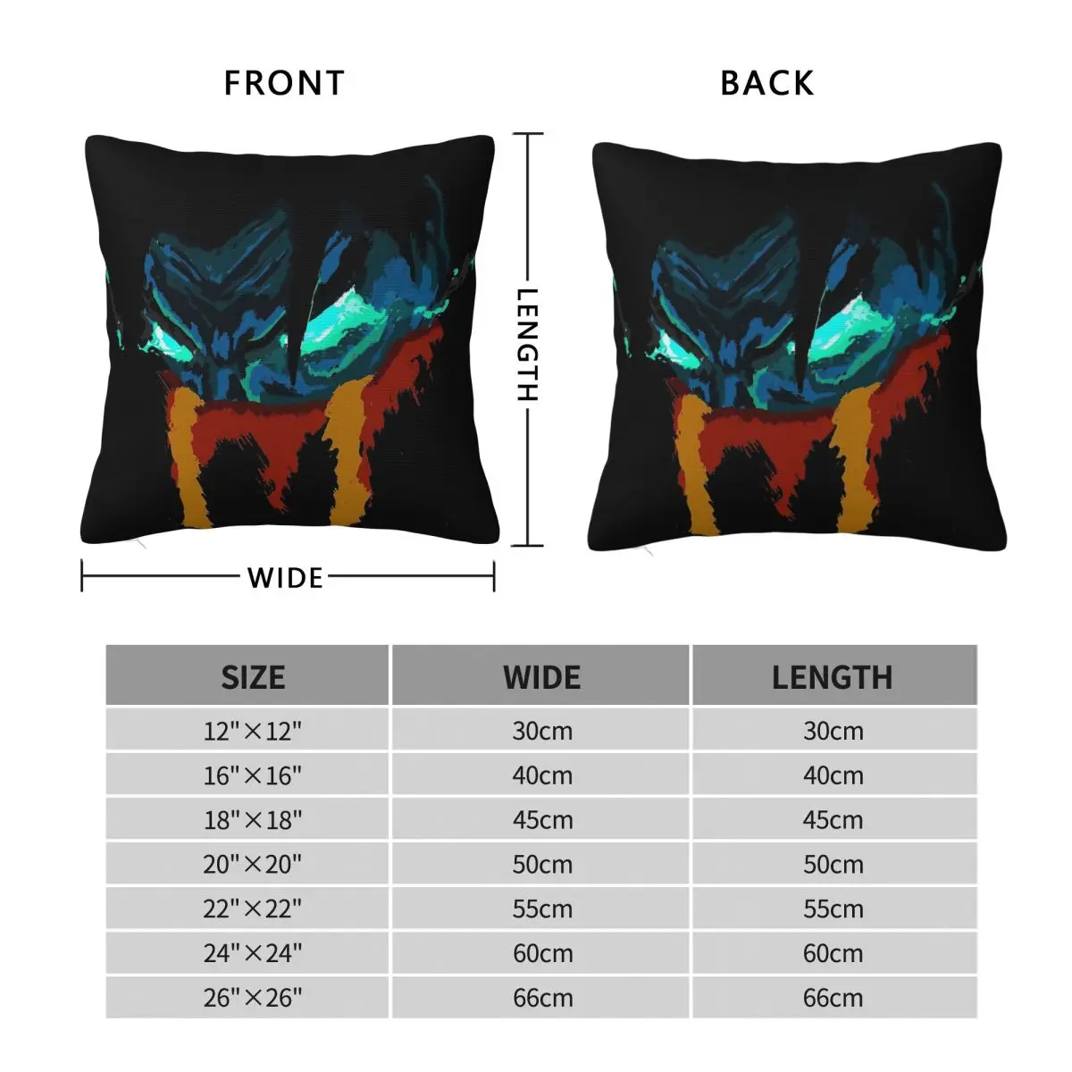 Legacy Of Kain Raziel Square Pillowcase Polyester Linen Velvet Pattern Zip Decor Pillow Case Room Cushion Cover
