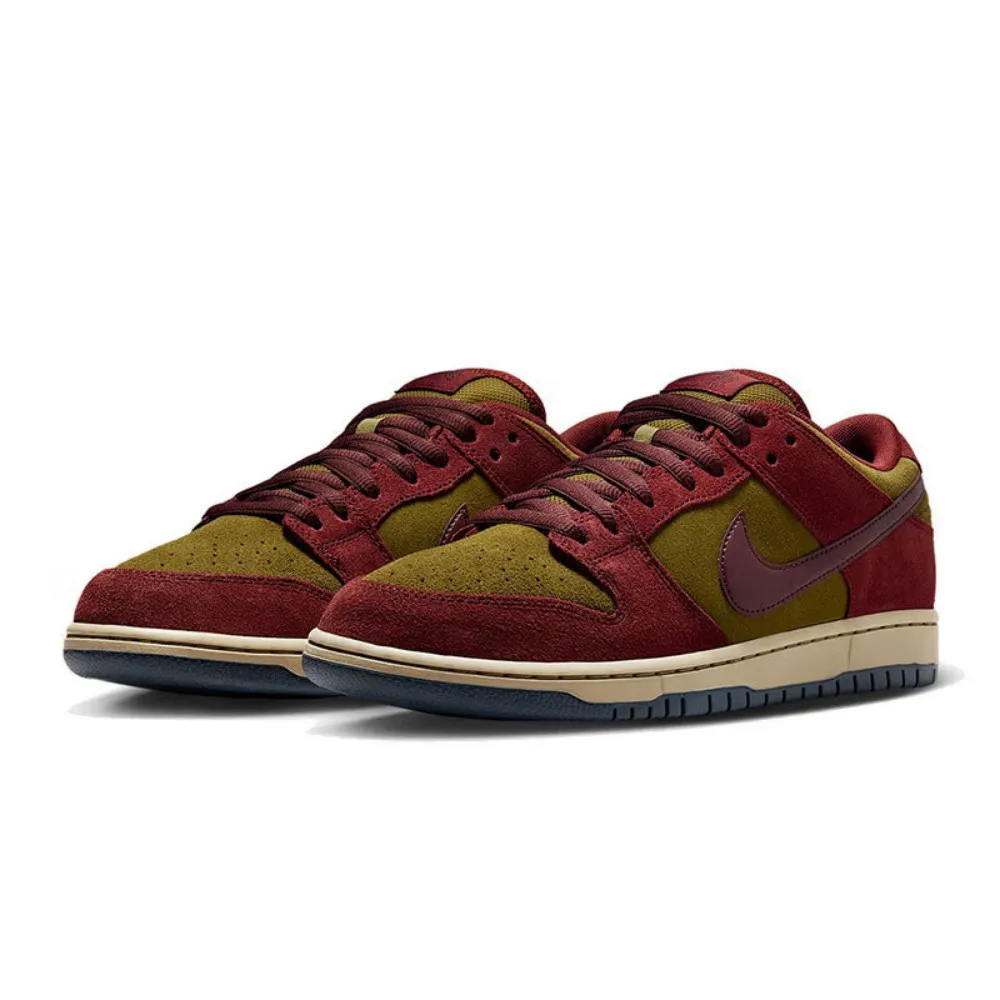 

Nike Dunk SB Dunk Low Pro Dark TeamRed Burgundy Crush Versatile, Durable Low-Top Skate Shoes Unisex Style HQ1625-600