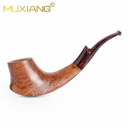 MUXIANG rosewood tobacco pipe volcanic pipe colored pipe mouth sandalwood pipe 3mm pipe channel Father's Day Christmas gift