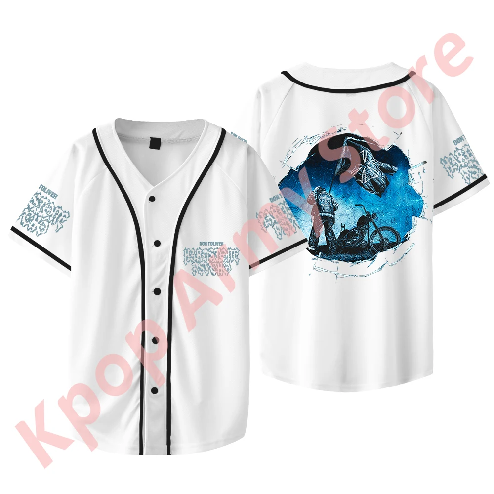 Don Toliver Hardstone Psycho Cover Merch Baseball Jacket Summer Unisex Fashion Casual HipHop Short Sleeve T-Shirts