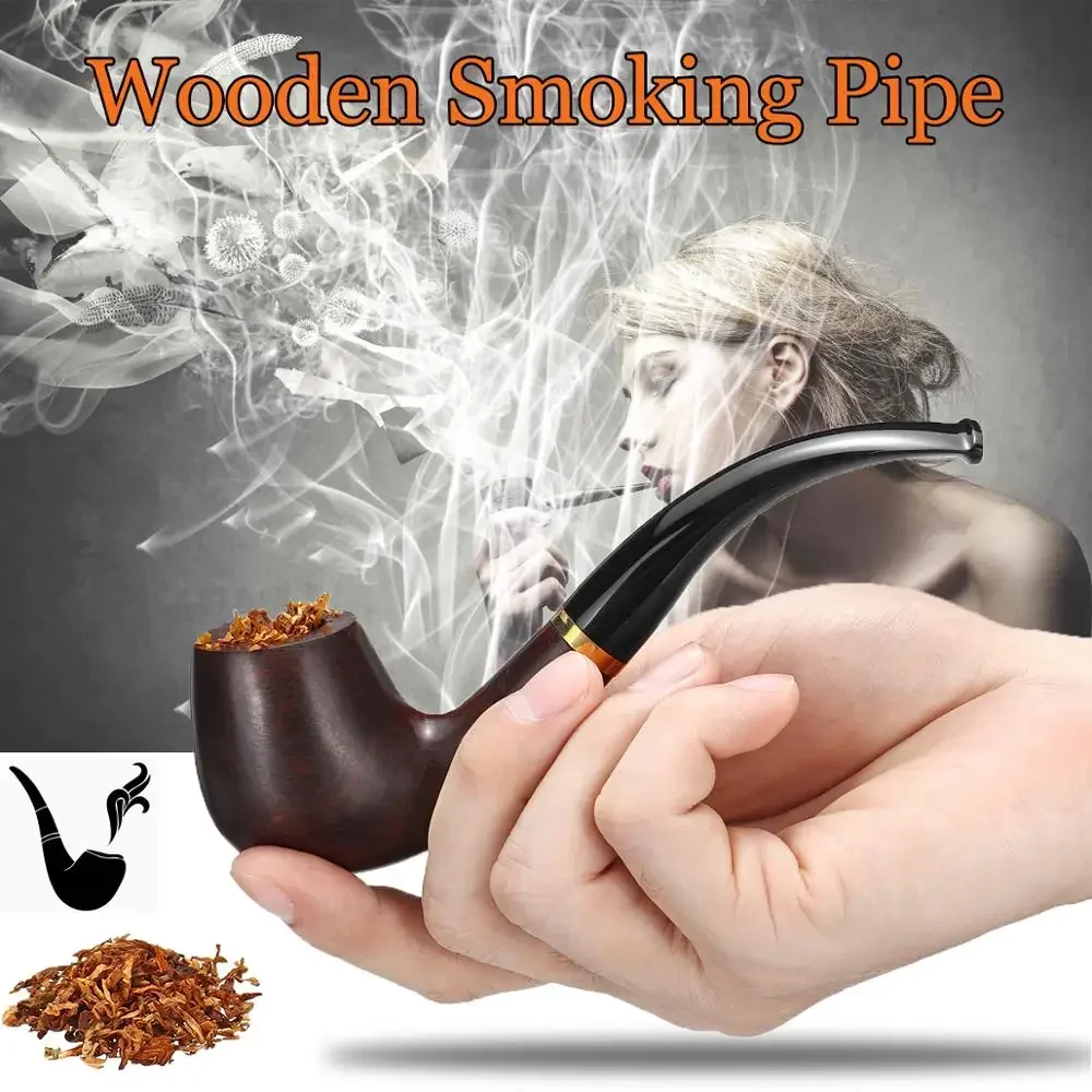 

Ebony Vintage Wooden Water Pipe Durable Classic Man High-end Pipes