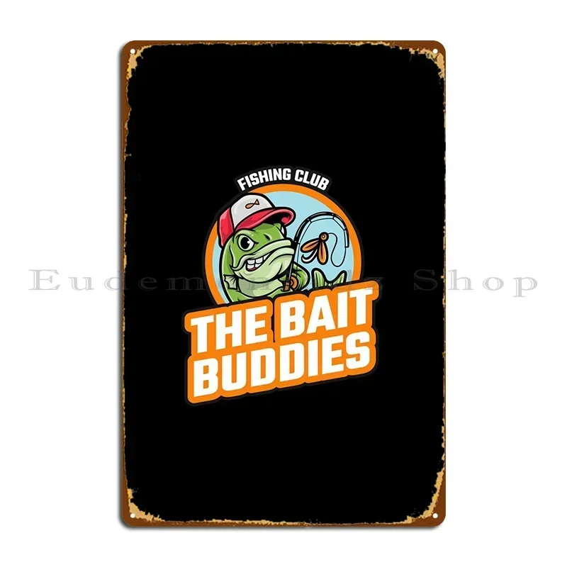 Fishing Club Metal Plaque Poster Pub Wall Pub Designing Wall Cave Custom Tin Sign Poster