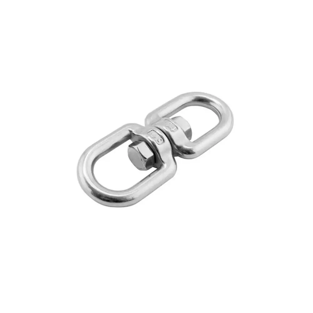 Rotation Quick Hook Stainless Steel 6mm Climbing Accessory Buckles for Outdoor Rock Climbing Hiking Equipment Rotating Carabiner