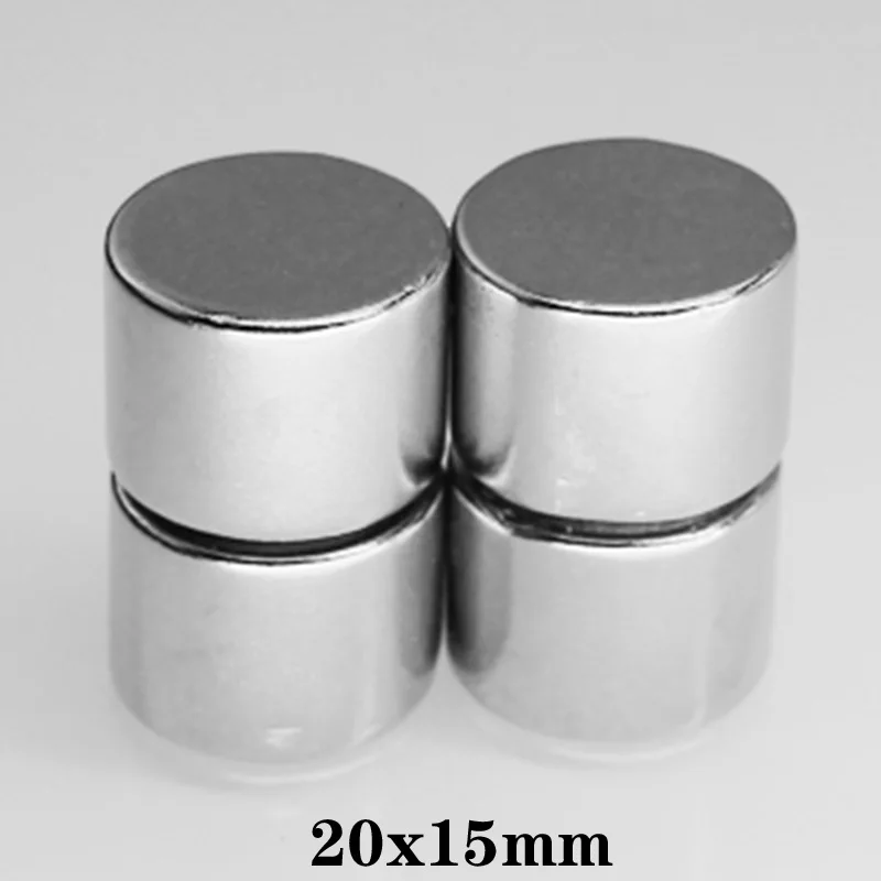 

1pcs 20x15mm cylindrical NdFeB rare earth neodymium magnet N35 20 * 15mm ultra strong permanent magnet cylinder