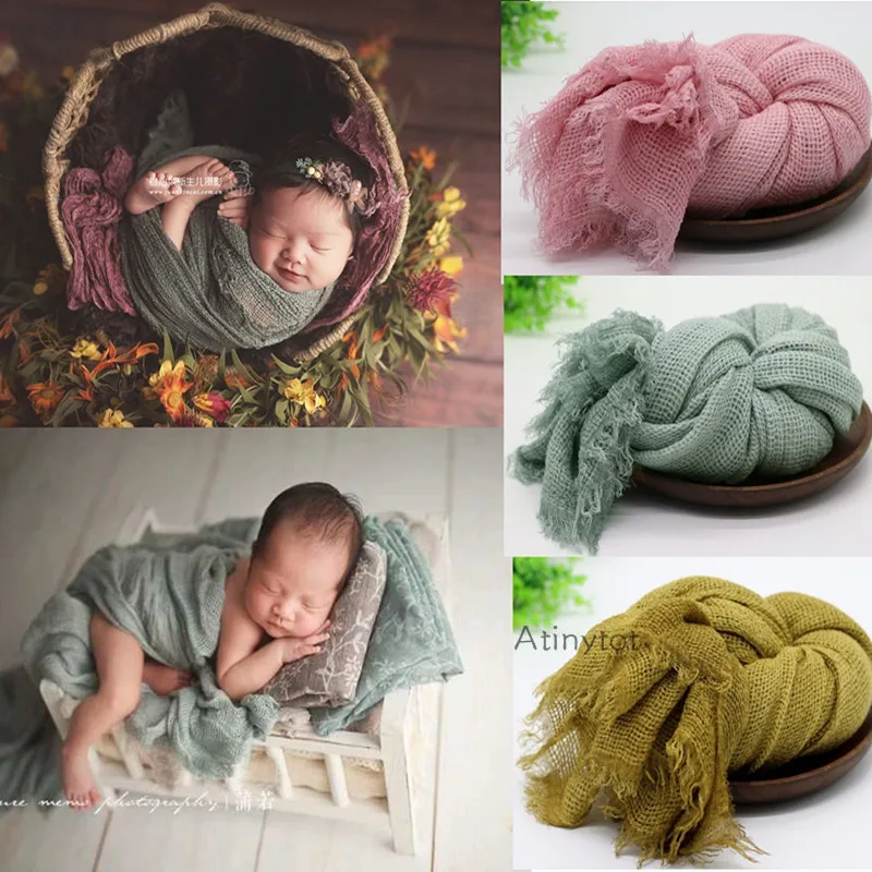 

Newborn Photography Props Wrap Swaddling Background Blanket Baby Photo Shoot Backdrop Blanket Props Accessories