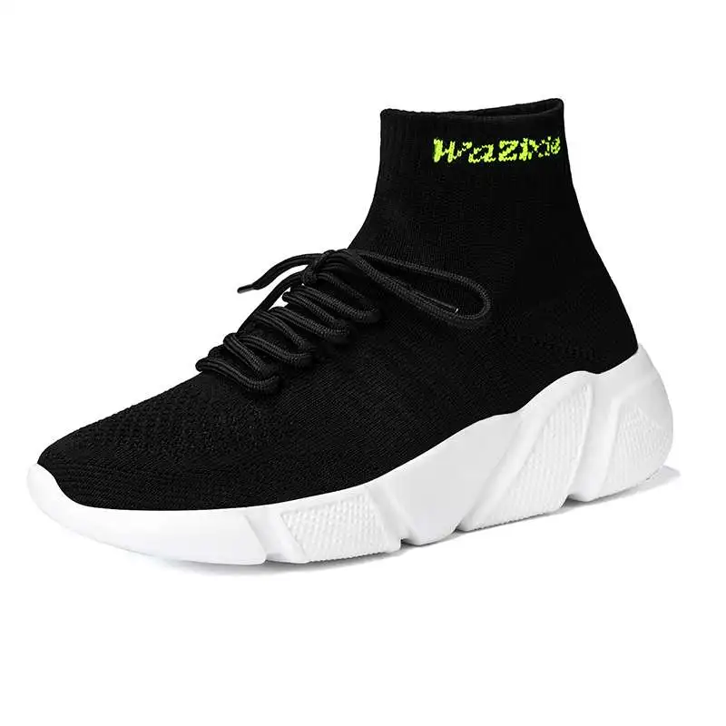 MWY Fashion Women Shoes Lace Up Sock Sneakes zapatillas de mujer Unisex Sports Outdoor Lightweight Walking Shoes Size 35-46