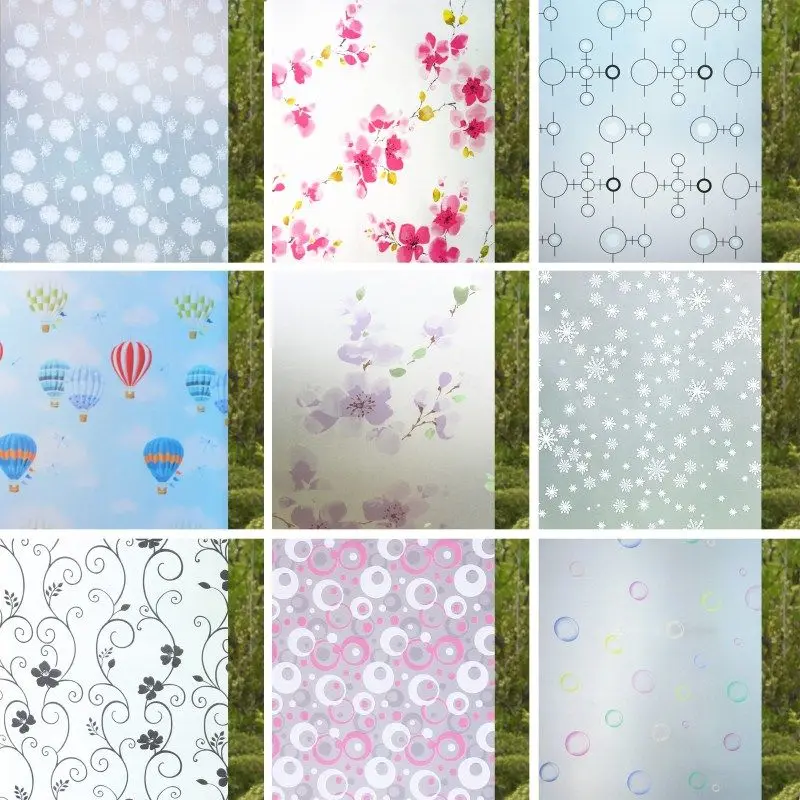 

Transparent Opaque Self-adhesive Window Sticker Heat-insulating Frosted Glass Film Bathroom Blackout Window Wallpaper Sun-proof