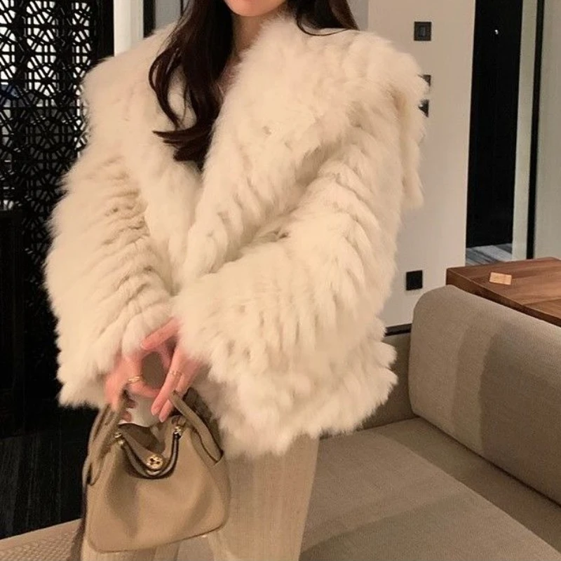 

Fox Fur Coat Women's Fleece Thickened Wool Lamb Fleece Coat Winter Women's Clothing