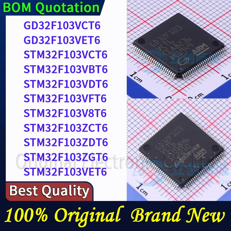 

GD32F103VCT6 GD32F103VET6 STM32F103VCT6 STM32F103VBT6 STM32F103VDT6 STM32F103VFT6 STM32F103V8T6 STM32F103ZCT6 STM32F103ZDT6 STM3