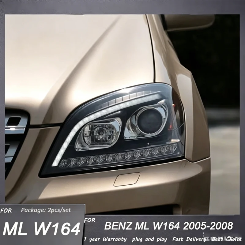 Car Head Lamp For Mercedes Benz W164 2005-2008 ML350 ML400 ML500 LED Headlight Car Styling Head Lamp DRL Signal auto Accessories