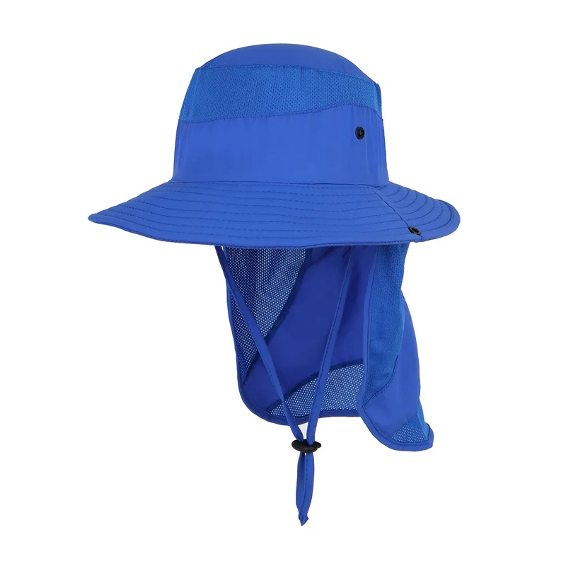 3 4 5 6 7 8 Years Old Boys Girls Bucke Caps Sun Defender Cooling Neck Guard Wide Brim Beach Hats for Hiking Safari Outdoor Sport