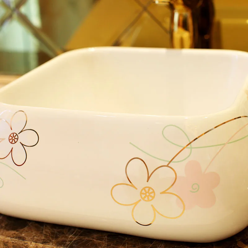 The product can be customized.Square countertop basin, Jingde ceramic bathroom, wash basin, wash basin, basin art