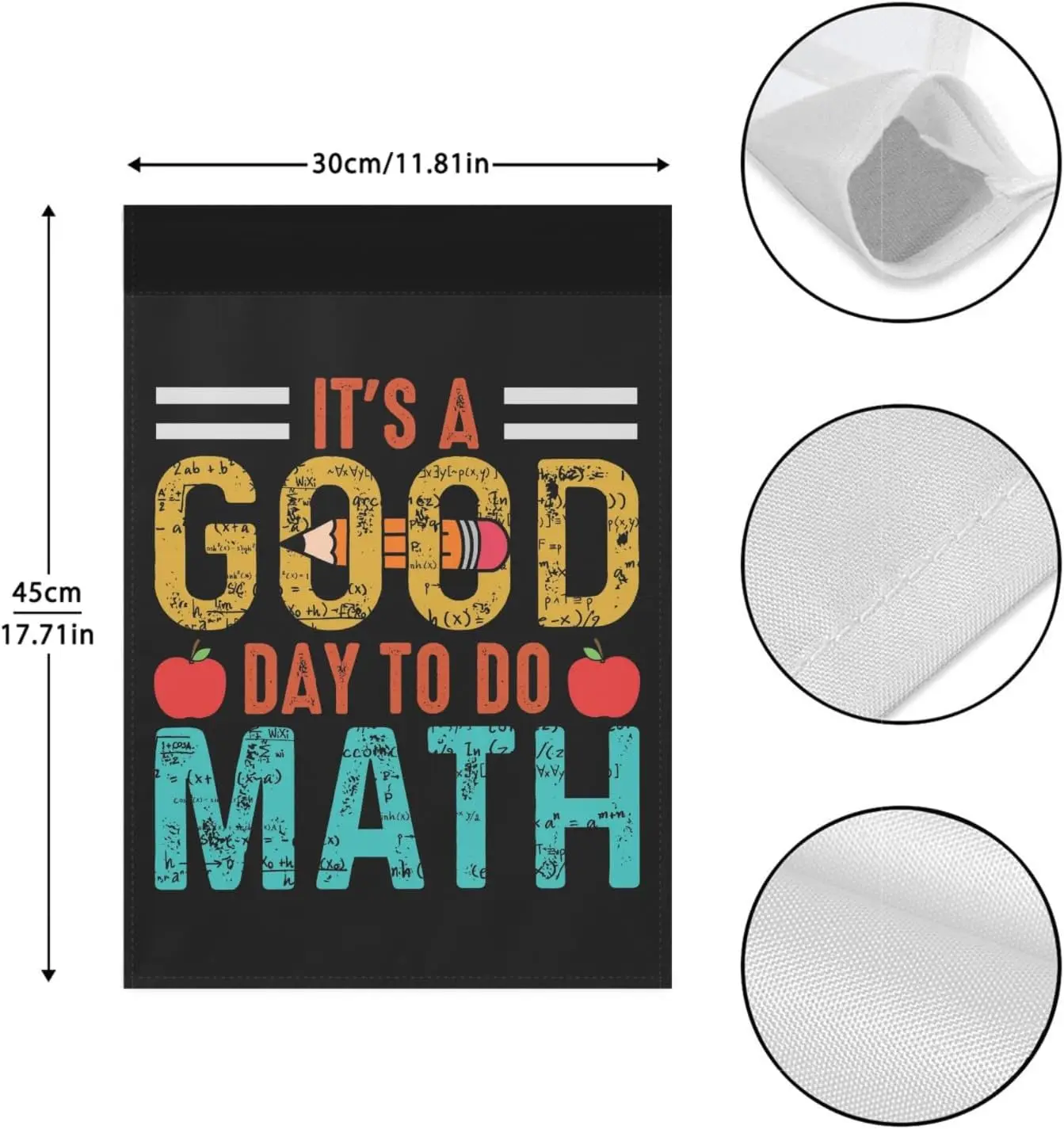 Garden Flags it's a goods day to do math with apples Garden Flags One SizeRetro Yard Flags Beach Funny Garden Flag Yard Sign yyi