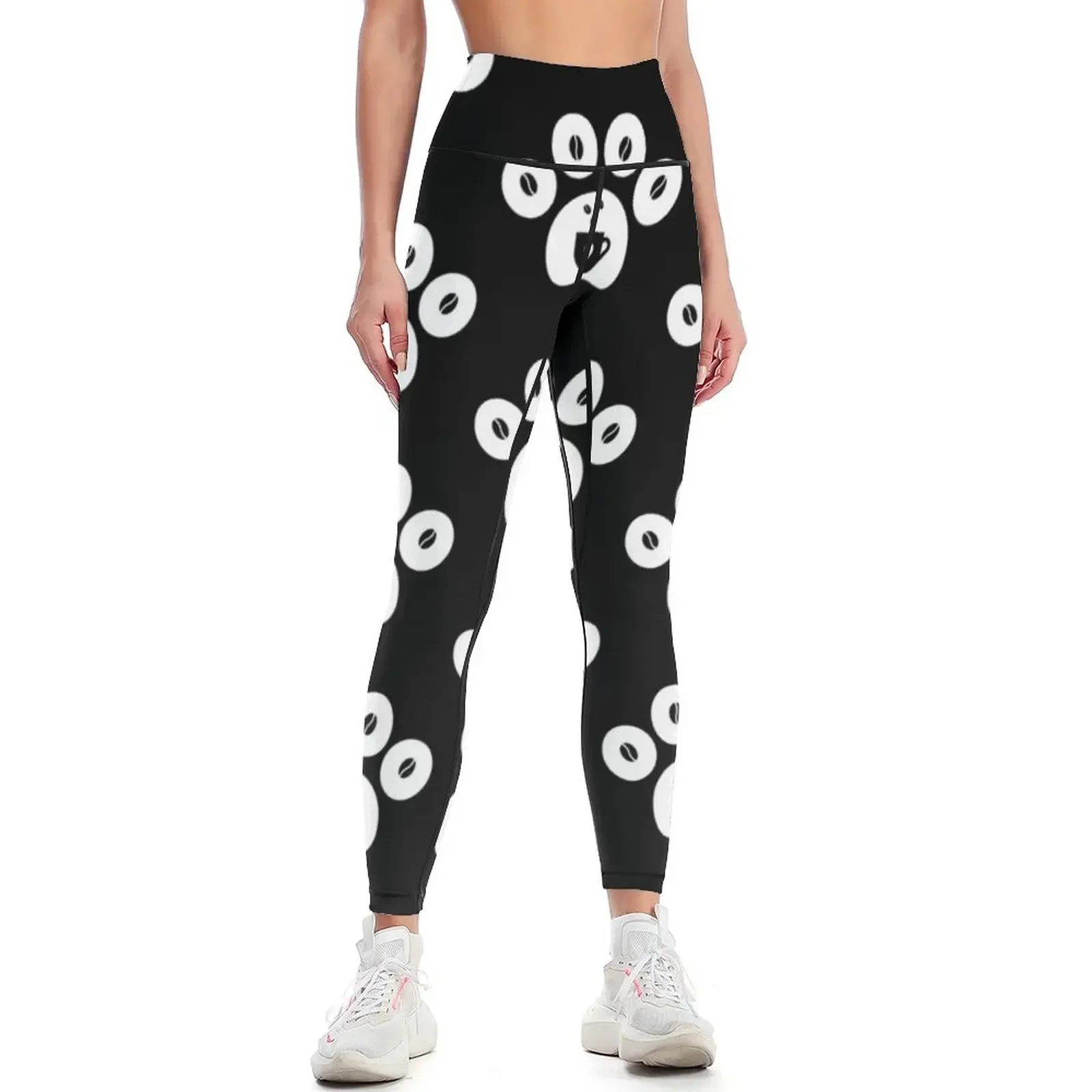 

 Coffee Lover Cat Leggings Legging sport Women's sports pants workout clothes for active wear Womens Leggings