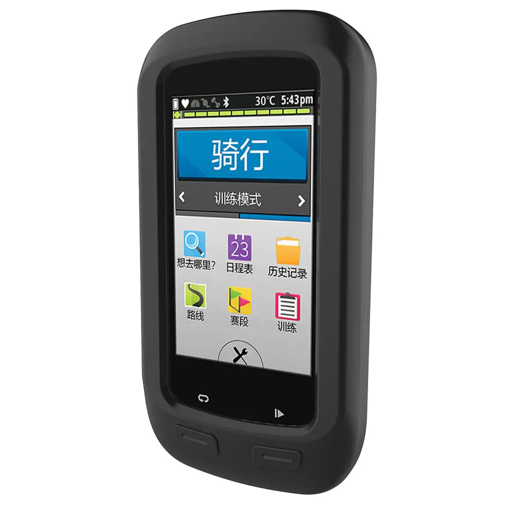 Voor Garmin Edge 1000 Siliconen Gps Fietscomputer Schermbescherming Cyclocomputer Beschermhoes Cover Met Glasfilm