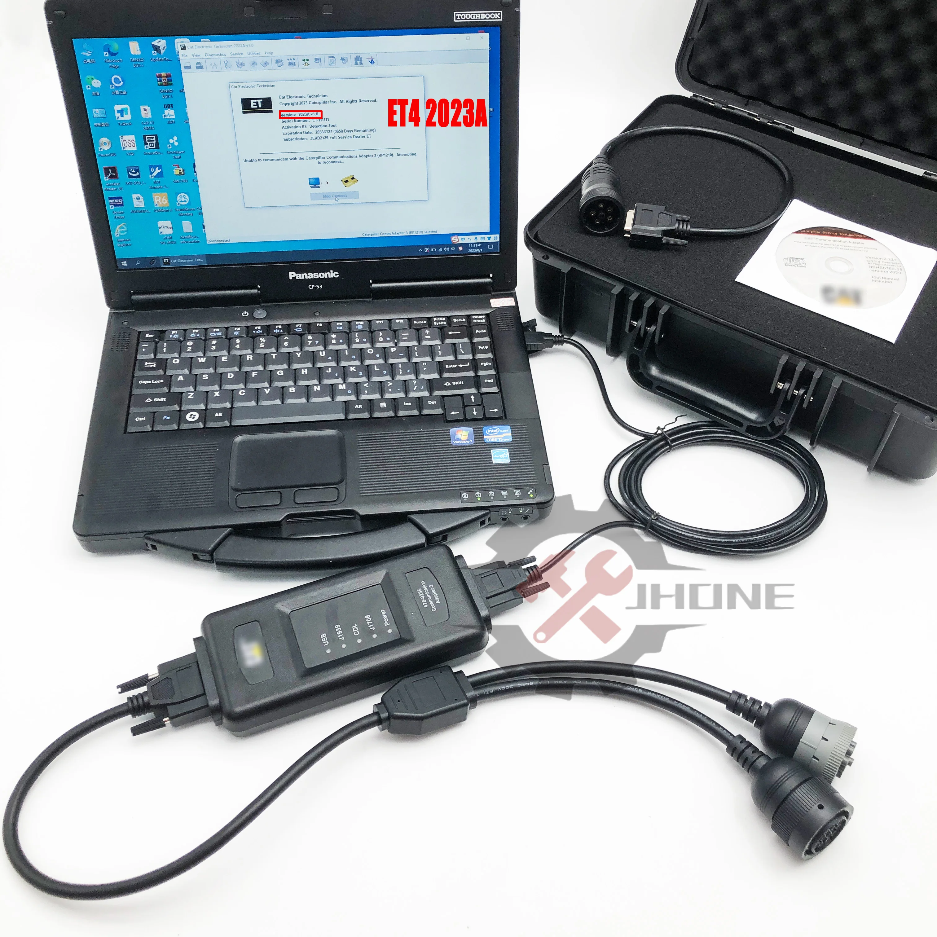 

2023A ET4 478-0235 Diagnostic Tool For Caterpillar 538-5051 Communication Adapter Truck Excavator Testing Scanner