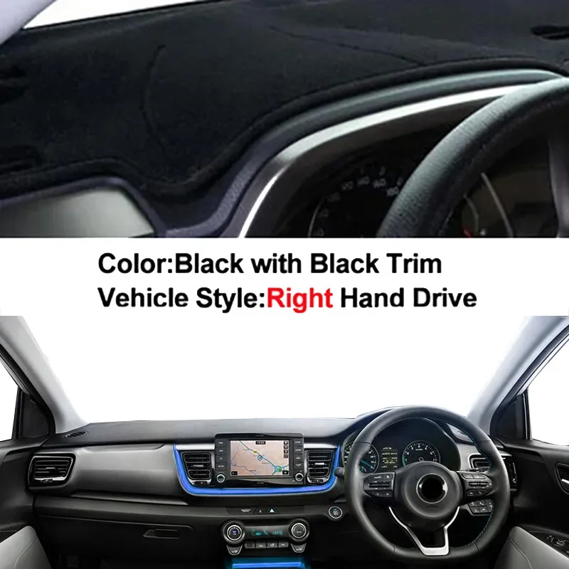 

Car Dashboard Cover DashMat Carpet Cape For KIA STONIC 2017 2018 2019 2020 2021RHD LHD Console Protector Sun-Shade Auto Non-slip
